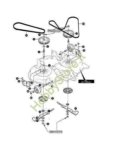 Picture of Lame e cinghie MARATHON 15.5 - (2°Sr.) Trattorino - 2ª serie (da Ottobre 98)
