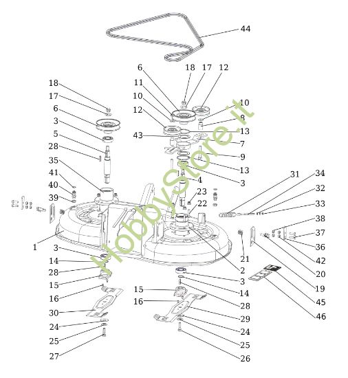 Picture of Piatto di taglio (1/2) OM 92/16KH (K1600AVD) Cat. 2023 Trattorino