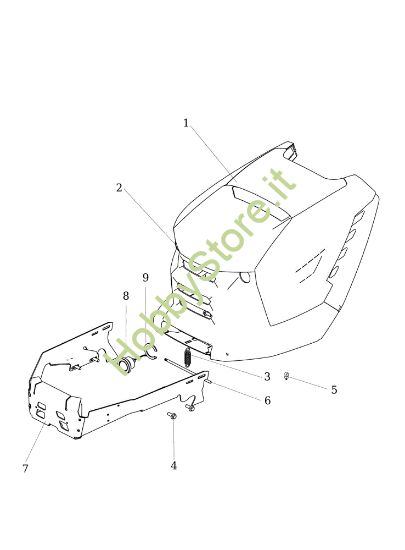 Picture of Cofano (2/2) OM 106/16 KH Exclusive Cat. 2023 <!> Trattorino