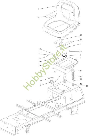 Picture of Cofano (1/2) OM 106/24 KH (K2400AVD V-Twin) 4X4 Cat. 2023 Trattorino