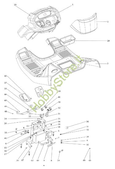 Picture of Cruscotto OM 106/24 KH (K2400AVD V-Twin) 4X4 Cat. 2023 Trattorino