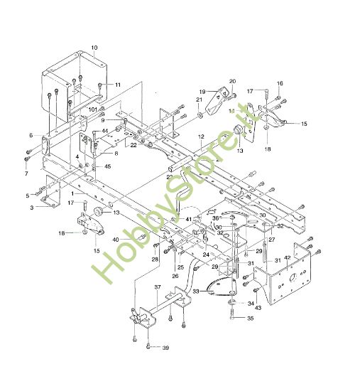 Picture of Gruppo telaio (1/2) POLO 12.5 Trattorino