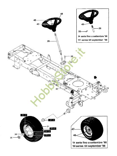 Picture of Gruppo sterzo POLO 12.5 Trattorino