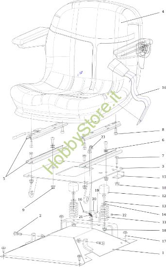 Picture of Sedile CHEYENNE 26 (KAWASAKI) Cat. 2023 Trattorino