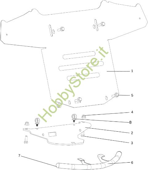 Picture of Cofano (2/3) OM 107 L/16 KH (K1600AVD - EURO5) Cat. 2023 Trattorino