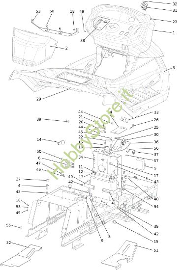 Picture of Cruscotto OM 107 L/24 KH (K2400AVD V-Twin - EURO5) Cat. 2023 Trattorino