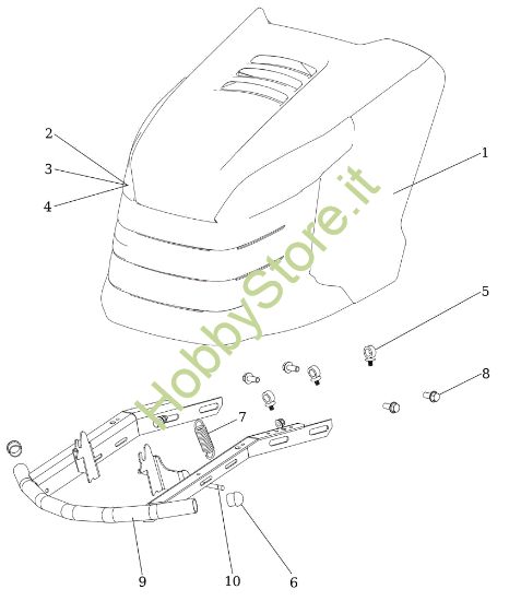 Picture of Cofano (2/2) OM 124/22 HP Cat. 2023 Trattorino