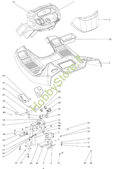 Picture of Cruscotto OM 124/24 KH (K2400AVD V-Twin - EURO5) Cat. 2023 Trattorino