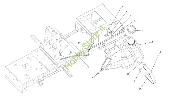 Picture of Serbatoio OM 124/24 KH (K2400AVD V-Twin - EURO5) Cat. 2023 Trattorino