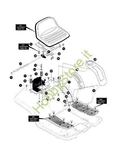 Picture of Plancia sedile POLO 15.5 Trattorino