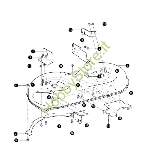 Picture of Piatto di taglio (1/2) POLO 15.5 Trattorino
