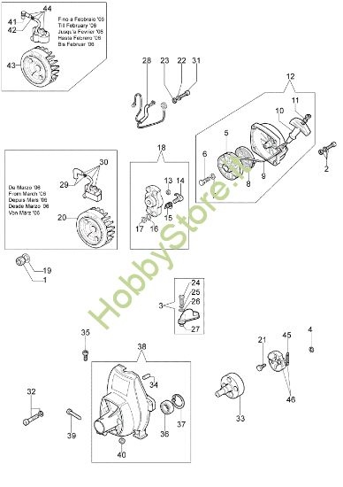 Picture of Avviamento e frizione 750 MASTER Decespugliatore