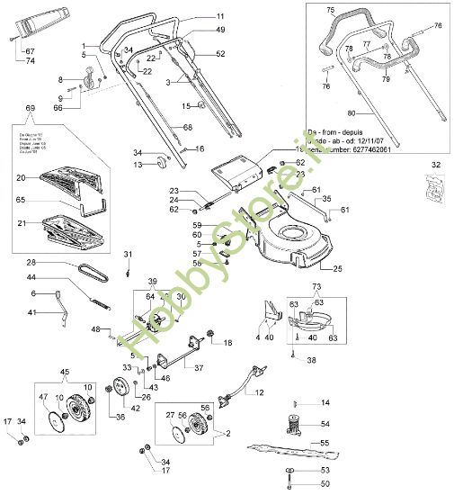 Picture of Esploso (Da Giugno '07) G 48 TBQ Rasaerba
