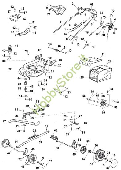 Picture of Esploso completo MAX 53 VBX Rasaerba