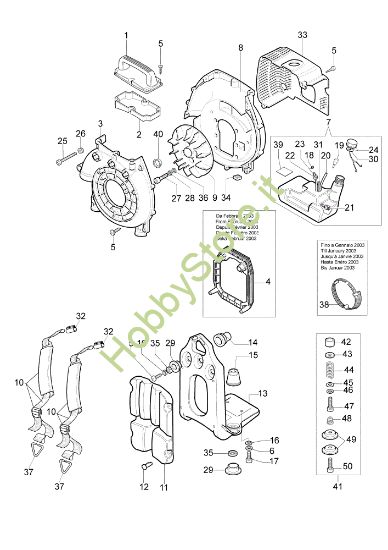 Picture of Telaio e gruppo ventola BV 162 Soffiatore