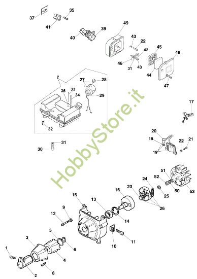 Picture of Avviamento e frizione SPARTA 40 Decespugliatore