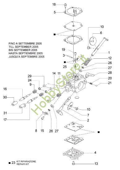 Picture of Carburatore HDA-207C 962 TTA Troncatore