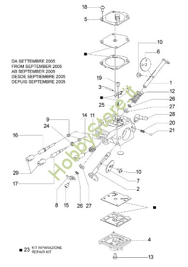 Picture of Carburatore HDA-225 962 TTA Troncatore
