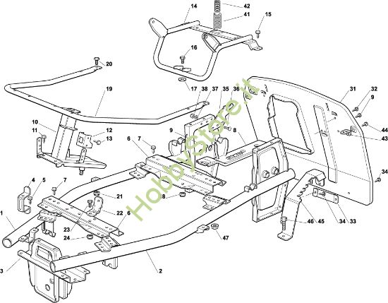 Picture of Telaio OM 63C/6,5M Cat. 2001/2002 Trattorino