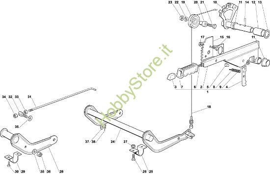 Picture of Sollevamento piatto di taglio OM 92C/13,5M Cat.2002 Trattorino