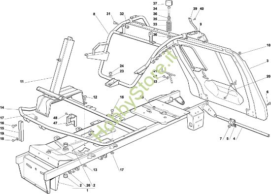 Picture of Telaio OM 72C/12,5H Cat.2002 Trattorino