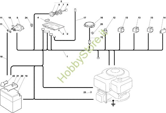 Picture of Parti elettriche OM 72C/12,5H Cat.2002 Trattorino