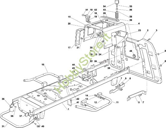 Picture of Telaio OM 92C/13,5H Cat.2001 Trattorino