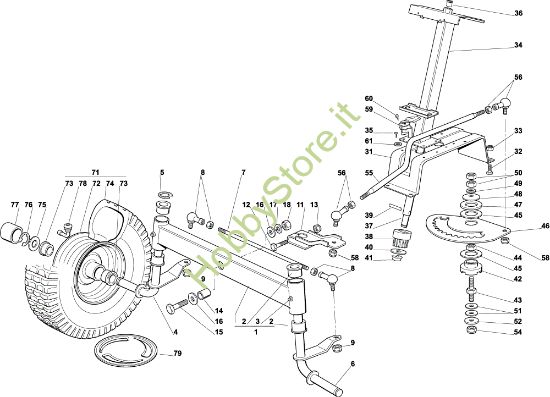 Picture of Sterzo OM 92C/13,5H Cat.2001 Trattorino