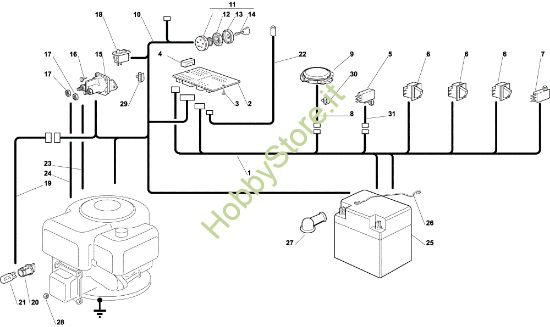 Picture of Parti elettriche OM 92C/13,5H Cat.2001 Trattorino