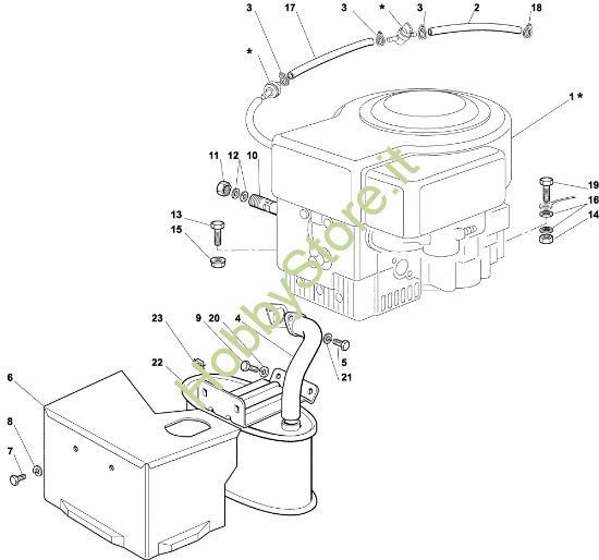 Picture of Motore OM 92C/13,5H Cat.2002 Trattorino