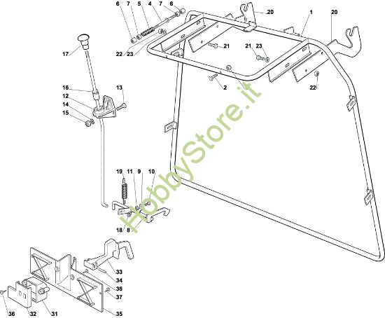 Picture of Sacco (Parte fissa) OM 92C/13,5H Cat.2002 Trattorino