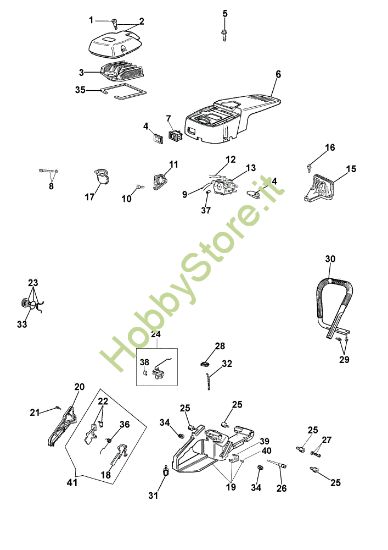 Picture of Serbatoio e filtro aria 965 HD Motosega