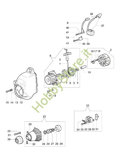 Picture of Gruppo avviamento e frizione 720 Decespugliatore