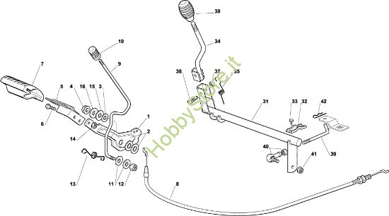 Picture of Comando freno e comando cambio OM 63C/6,5M Cat. 2003 Trattorino