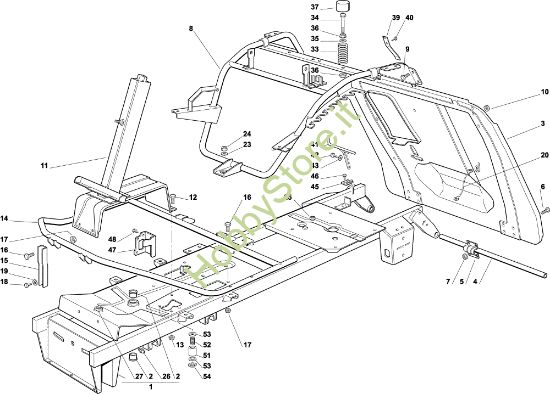 Picture of Telaio OM 72C/12,5M Cat.2003 Trattorino