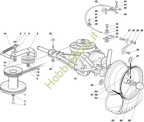 Picture of Trasmissione OM 72C/12,5M Cat.2003 Trattorino