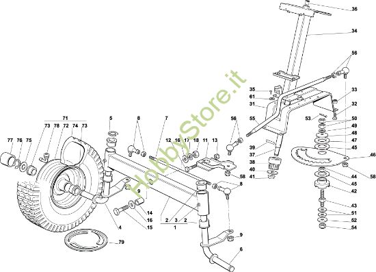 Picture of Sterzo OM 92C/13,5M Cat.2003 Trattorino