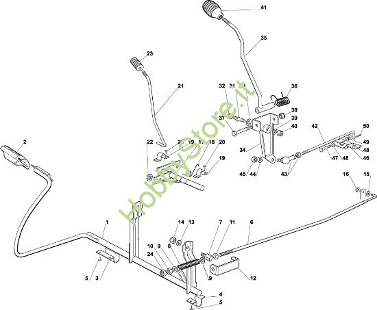 Picture of Comando freno e comando cambio OM 92C/13,5M Cat.2003 Trattorino