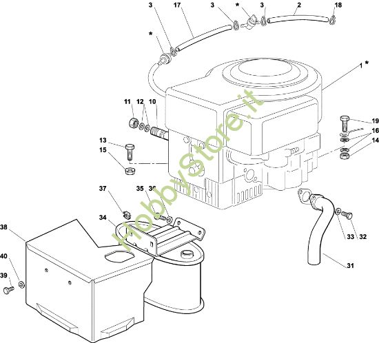 Picture of Motore OM 92C/13,5M Cat.2003 Trattorino
