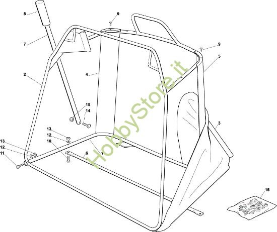Picture of Sacco (Parte mobile) OM 92C/13,5M Cat.2003 Trattorino