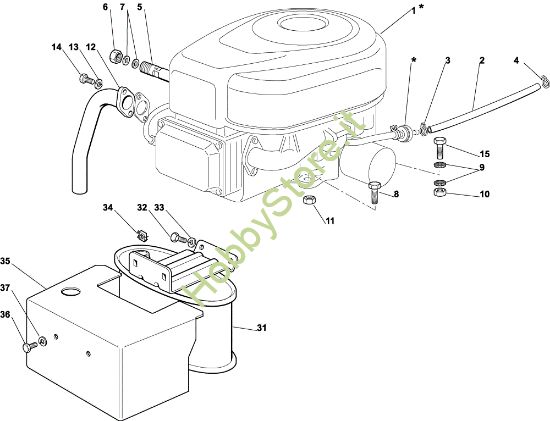 Picture of Motore OM 102C/15,5H Cat.2003 Trattorino
