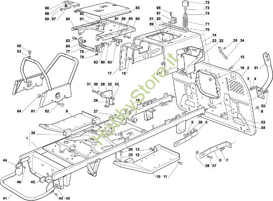 Picture of Telaio OM 102C/17H Cat.2003 Trattorino