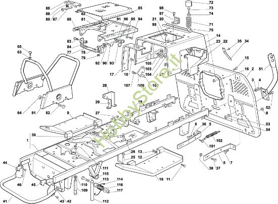 Picture of Telaio OM 102C/13,5M Cat.2003 Trattorino
