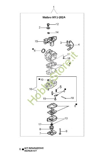 Picture of Carburatore BV 126 Ergo Soffiatore