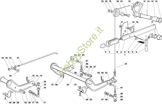 Picture of Sollevamento piatto di taglio OM 92C/13,5M Cat.2004 Trattorino