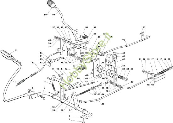Picture of Comando freno e comando cambio OM 72C/12,5H Cat.2004 Trattorino