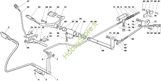 Picture of Comando freno e comando cambio OM 92C/13,5H Cat.2004 Trattorino