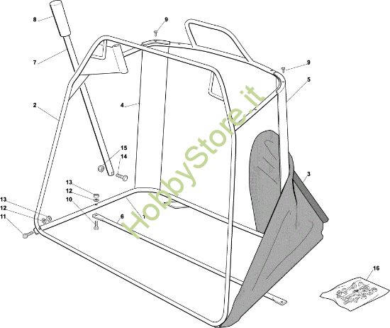 Picture of Sacco (Parte mobile) OM 92C/13,5H Cat.2004 Trattorino