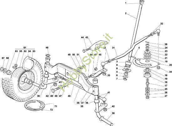 Picture of Sterzo OM 102C/15,5H Cat.2004 Trattorino