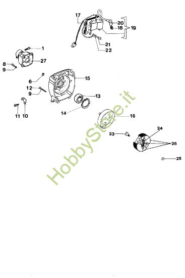 Picture of Frizione e accensione 727 C Decespugliatore